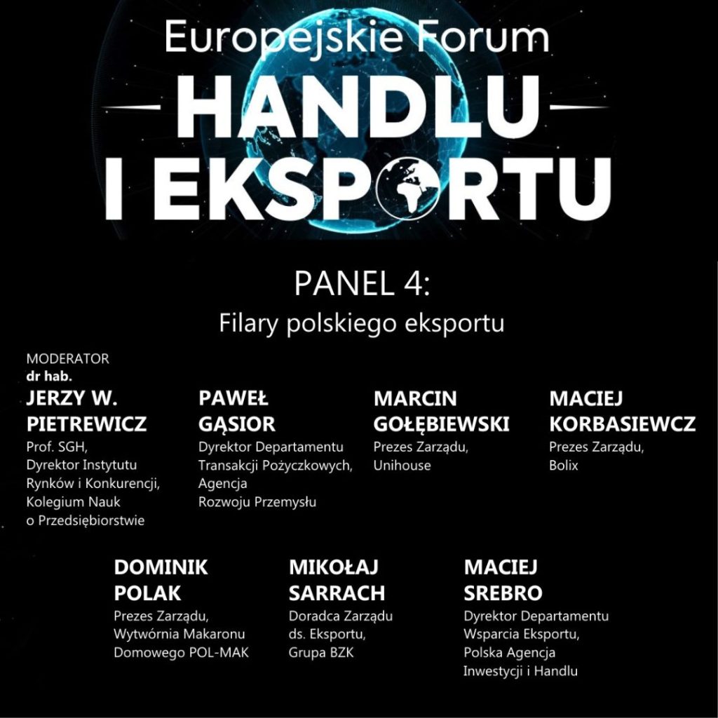 Polish Food for Export – How Is the Agro-Food Sector Conquering the World? European Trade and Export Forum